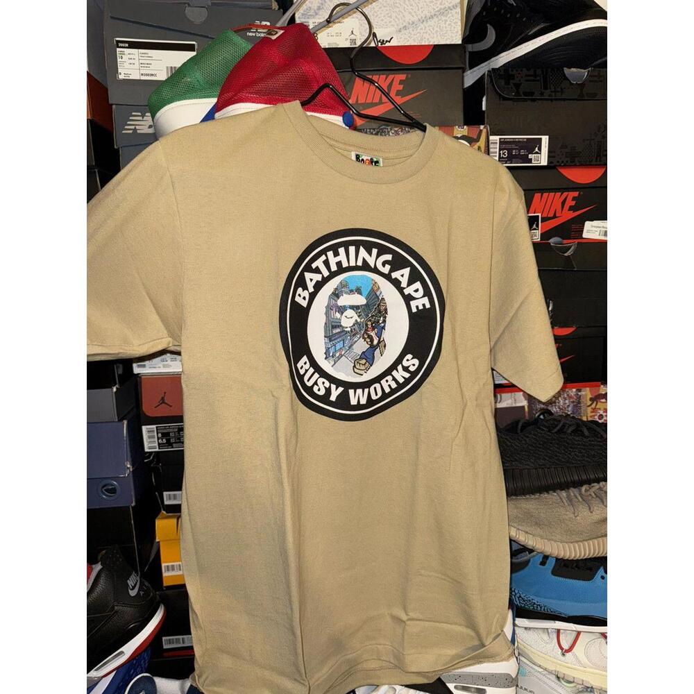 Bape comic art tee beige size M